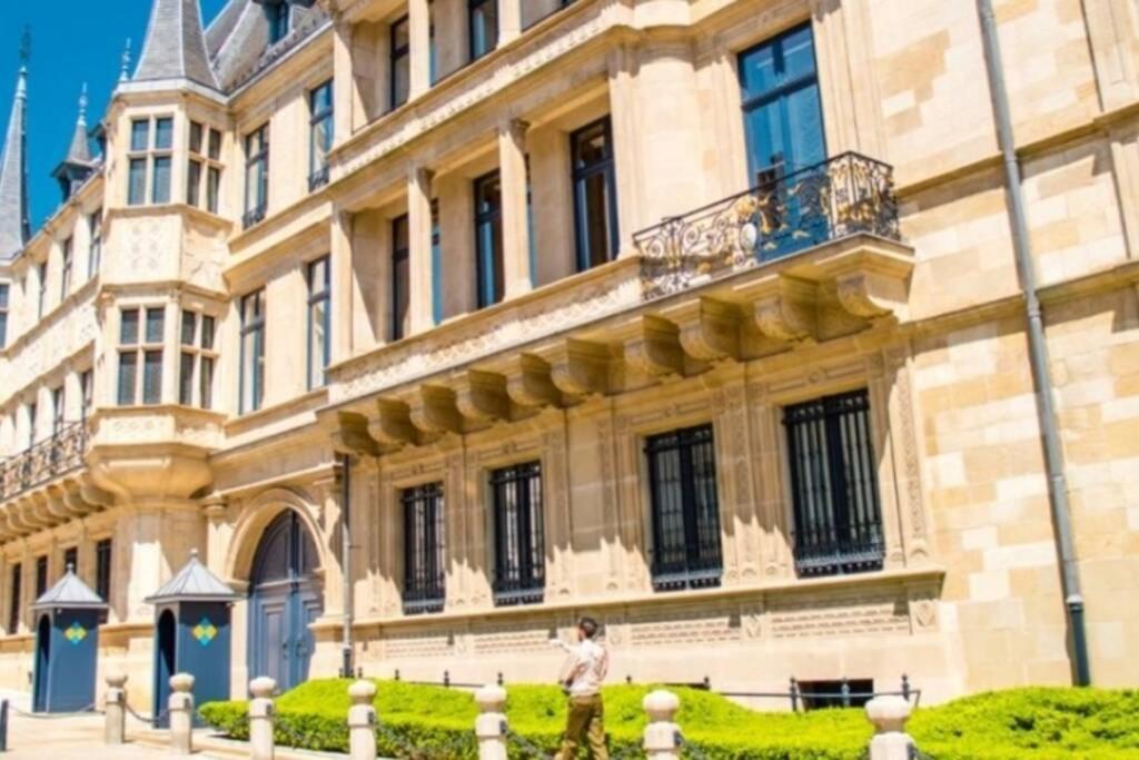 Large Family Retro Flat In City Center- Large Terrace & Garden View, Free Parking Luxembourg Extérieur photo